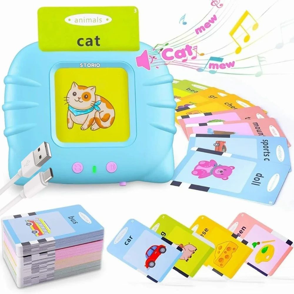 SUPER TOY - Rechargeable Talking Flash Cards for 2 Year Old Kids