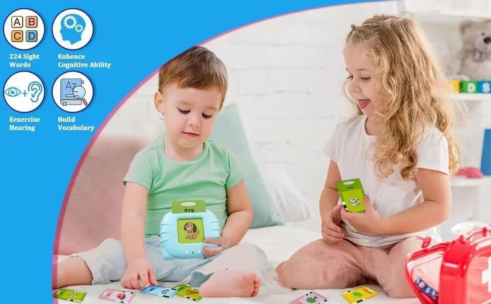 SUPER TOY - Rechargeable Talking Flash Cards for 2 Year Old Kids