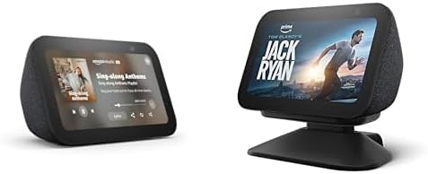 Like-New Amazon Echo Show 5 (newest model) with Adjustable Stand with USB-C Charging Port | Charcoal