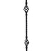 Iron Balusters for Staircase Interior (Box of 10) Stair Spindles 1/2" Square Balusters - Hollow Double Basket Single Twist Stair Balusters (Real Satin Black), E06