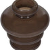 Alice Lane Ribbed Glass Vase Small Cocoa Modern Sculptural Home Décor