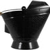Pellethead Coal Hod - Perfect for Fireplace and Pellet Stove Ashes, with Decorative Appeal Easy Hopper Filling (Distressed Galvanized)