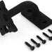 Renovators Supply Black Cast Iron Stair Handrail Bracket Black Powder Coat Finish Decorative Fleur De Lis Brackets for Stairway Support Easy Install Railing Bracket with Mounting Hardware Pack of 8