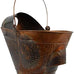 Pellethead Coal Hod - Perfect for Fireplace and Pellet Stove Ashes, with Decorative Appeal Easy Hopper Filling (Distressed Galvanized)