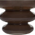 Alice Lane Ribbed Glass Vase Small Cocoa Modern Sculptural Home Décor