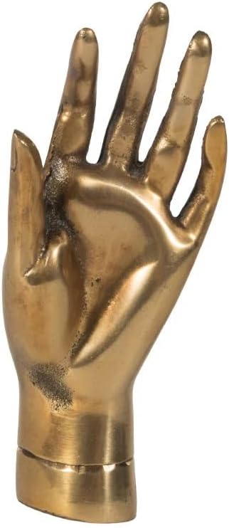 Alice Lane Princess Hand Brass Ring Holder Sculpture Tabletop Decor Accent