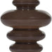 Alice Lane Ribbed Glass Vase Small Cocoa Modern Sculptural Home Décor