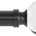Ivilon Drapery Treatment Window Curtain Rod - Acrylic Ball 1 inch Pole. 120 to 240 Inch. Satin Nickel