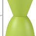 Modway Haste Contemporary Modern Hourglass Accent Stool in Green