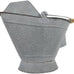 Pellethead Coal Hod - Perfect for Fireplace and Pellet Stove Ashes, with Decorative Appeal Easy Hopper Filling (Distressed Galvanized)