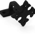 Renovators Supply Black Cast Iron Stair Handrail Bracket Black Powder Coat Finish Decorative Fleur De Lis Brackets for Stairway Support Easy Install Railing Bracket with Mounting Hardware Pack of 8