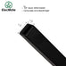 Iron Balusters for Staircase Interior (Box of 10) Stair Spindles 1/2" Square Balusters - Hollow Double Basket Single Twist Stair Balusters (Real Satin Black), E06