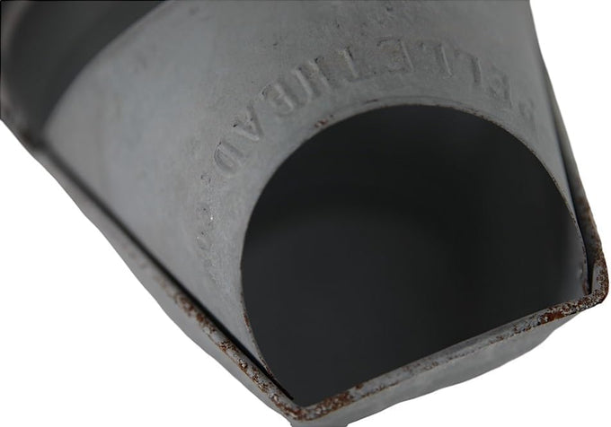 Pellethead Coal Hod - Perfect for Fireplace and Pellet Stove Ashes, with Decorative Appeal Easy Hopper Filling (Distressed Galvanized)