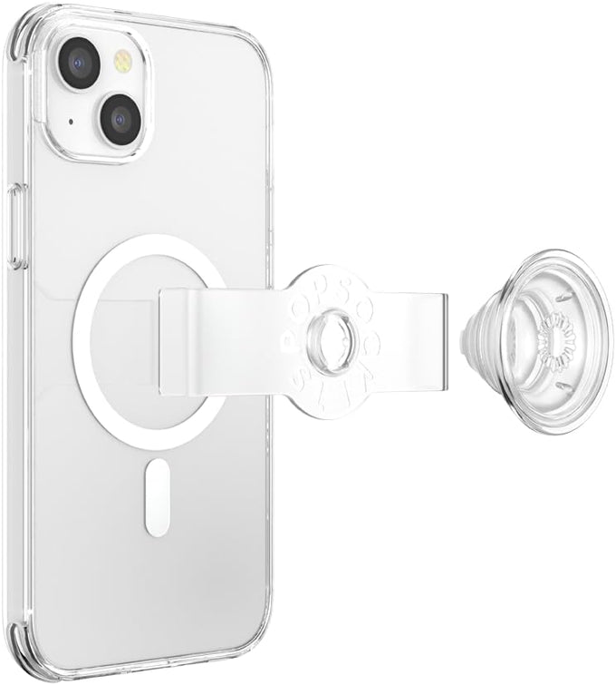 PopSockets iPhone 14 Plus Phone Case with MagSafe- Clear