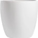 Napa Round Cylinder Fiberglass Planter, White, 15.5 Inch