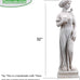 Outdoor Statue, Nymph Sculpture Goddess of Greek Mythology Roman Style for Garden Patio Yard Lawn Porch Decor, Ivory