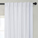 HPD Half Price Drapes Cotton True Blackout Curtains 108 inches Long Solid Thermal Insulated Window Treatment Curtain 50 X 108 (1 Panel), PRCT-BO09B-108, Whisper White