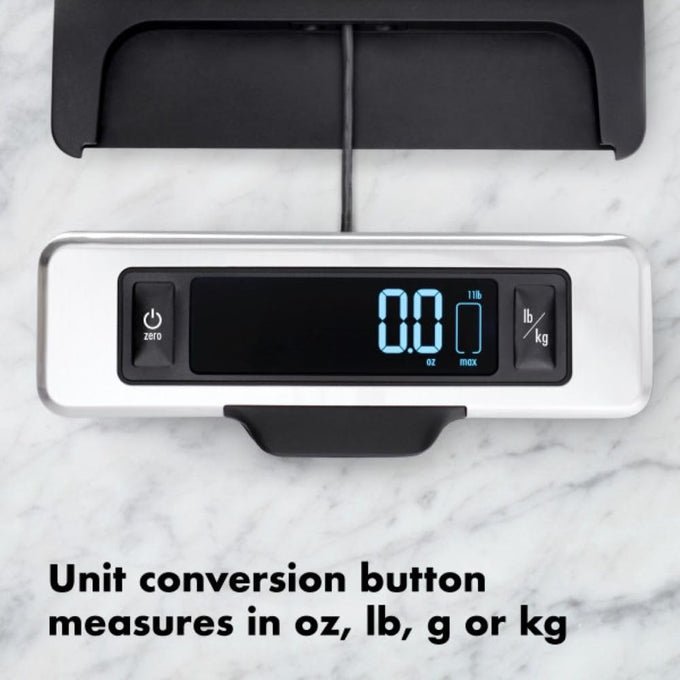 OXO Good Grips 11 Pound Stainless Steel Food Scale with Pull-Out Display