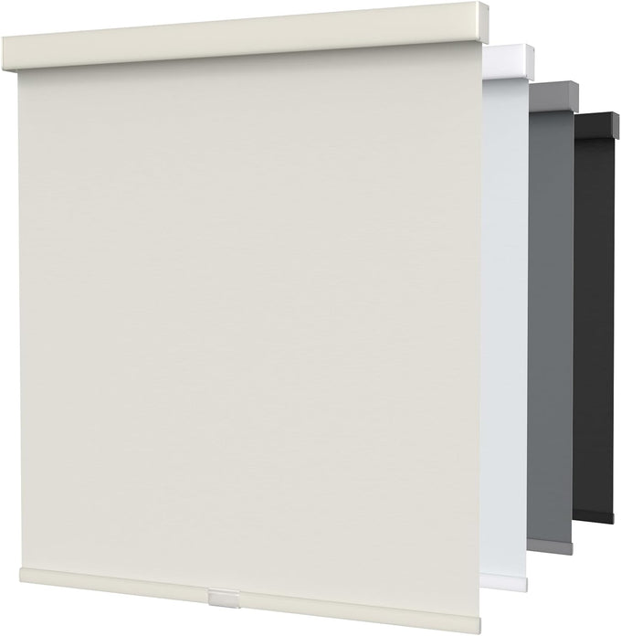 MYshade Cordless Blackout Roller Shades for Windows with Valance, Thermal Insulated UV Blocking Fabric, Cordless Window Blinds for Bedroom & Living Room, Easy Install, 24" W x 72" H, Black