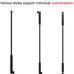 Customizable Styles Wrought Iron Balusters, Black/Gold/White Stair Rods for Steps/Corridor, Universal Metal Stair Spindles for Prevent Falling(Gold (1 pc),30in/76cm)
