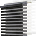 AOSKY Cordless Zebra Blinds for Indoor Windows, 34" W x 72" H, White