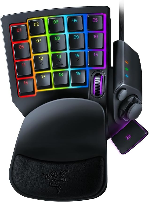 Razer Tartarus V2 Left-Handed Gaming Keypad, 32 Programmable Keys, Black