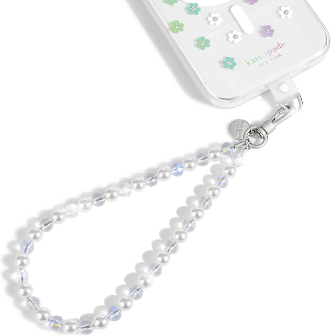 kate spade new york Phone Charm Wrist Strap w/Anchor Card - Tortoise Bead