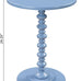 Convenience Concepts Palm Beach Spindle Table 17.75" -Traditional Solid Wood Round Side Accent, Display Pedestal for Transitional Living Room, Entryway, Hallway, or Bedroom, Blue
