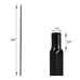 Balusters for Staircase Interior - Stair Railing Spindles, Iron Banister, Hollow Square, 1/2inch x 44inch, Crescent and Straight Balusters and Swivel Shoes (Pack of 10), Satin Black