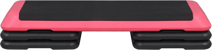 ZENY 43'' Exercise Aerobic Step Platform, Adjustable Fitness Stepper with 4 Stackable Risers, Aerobics Stepper Workout Stepper for Home Gym Cardio Strength & Training