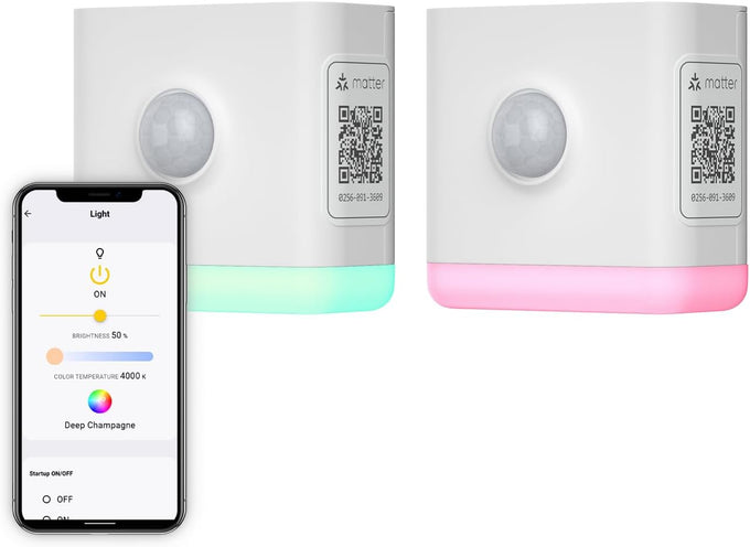 THIRDREALITY Smart Color Night Light 4 Pack, Matter Over WiFi, 3-1 Multi-Functionality, Work with SmartThings, Google Home, Apple Home, Alexa