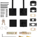 Kwikset 991 Halifax Keyed Entry Lever and Single Cylinder Deadbolt Combo Pack Featuring SmartKey and Microban in Matte Black