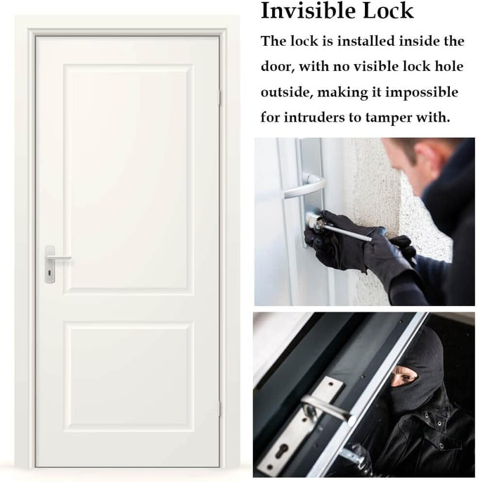 Electronic Deadbolt Anti-Theft Smart Hidden Door Lock with Remote Control and Smartphone App Access