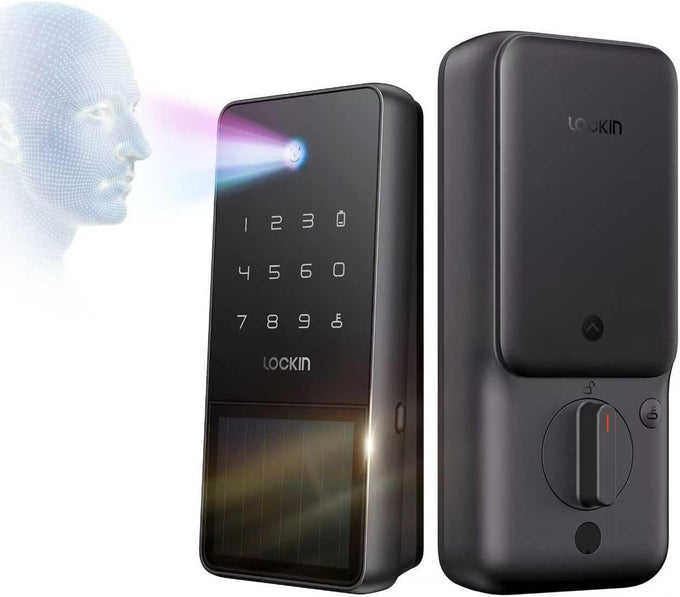 Lockin Veno Solar Palm Smart Lock, Palm Vein Keyless Entry Door Lock