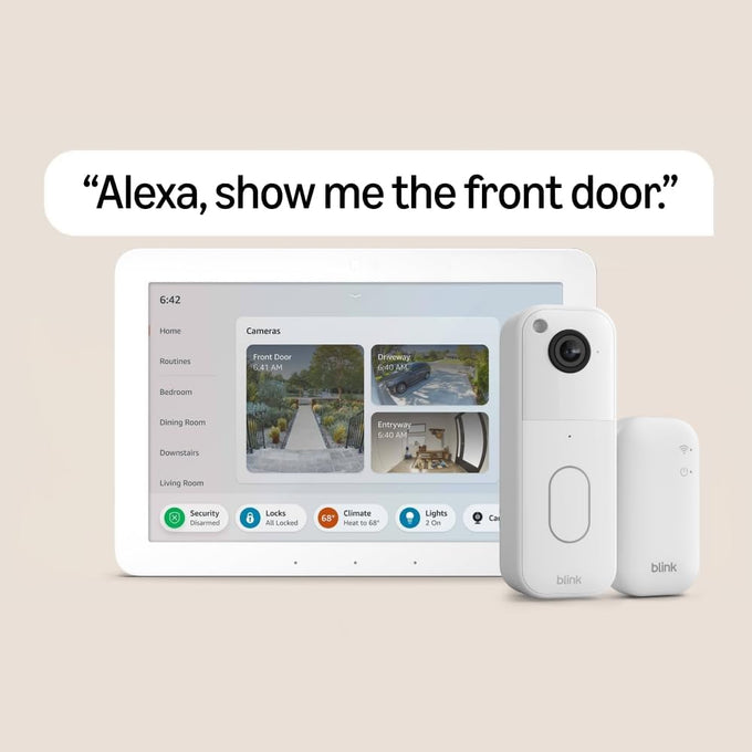 Amazon Echo Hub with Blink Video Doorbell (newest model), Designed for Alexa+