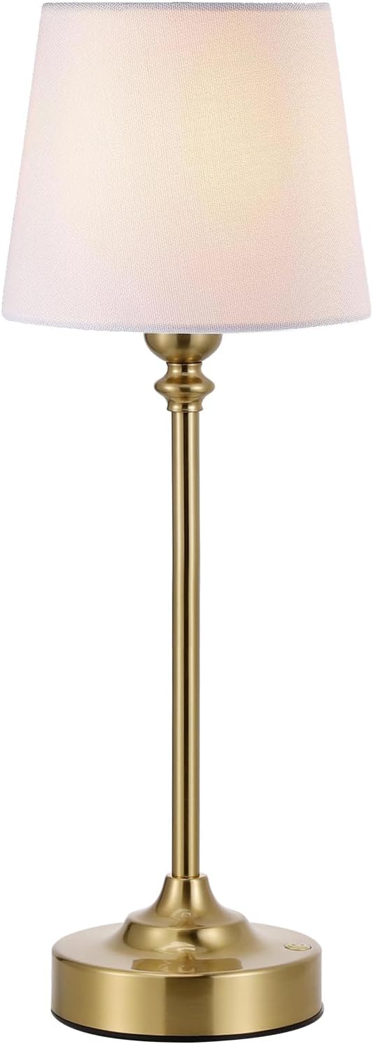 Kakanuo Gold Cordless Table Lamp with Rechargeable Battery, 1 Pack