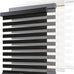 AOSKY Cordless Zebra Blinds for Indoor Windows, 34" W x 72" H, White