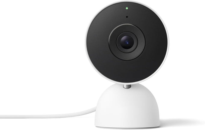 Google Nest Cam Indoor (Wired, 3rd Gen) - Security Camera - 2025 - Snow