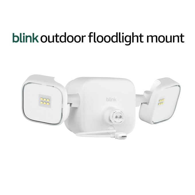 Blink Outdoor 2K+ Floodlight Camera (newest model) — Wireless smart security camera, 2K video resolution, 700 lumens, two-year battery life, Sync Module Core included — 1 camera system (Black)