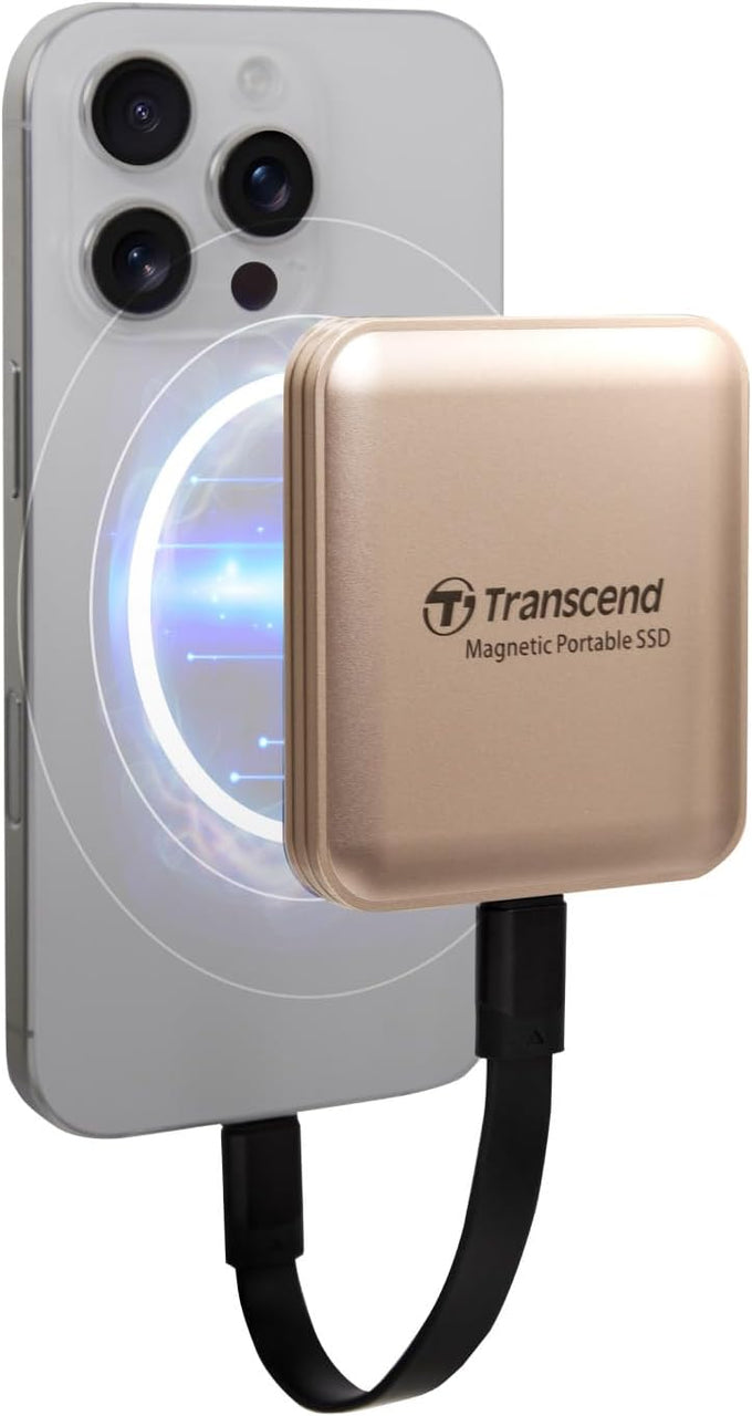 Transcend 1TB ESD420 Portable Magnetic SSD Up to 2000MB/s USB3.2 Gen2x2