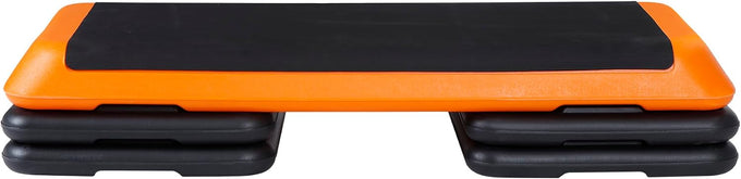 ZENY 43'' Exercise Aerobic Step Platform, Adjustable Fitness Stepper with 4 Stackable Risers, Aerobics Stepper Workout Stepper for Home Gym Cardio Strength & Training
