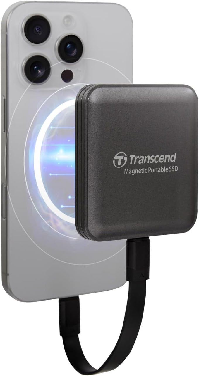Transcend 1TB ESD420 Portable Magnetic SSD Up to 2000MB/s USB3.2 Gen2x2