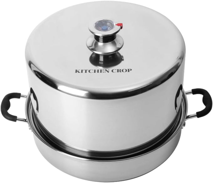 Kitchen Crop Steam Canner with Temperature Indicator (Aluminum Steam Canner)