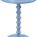 Convenience Concepts Palm Beach Spindle Table 17.75" -Traditional Solid Wood Round Side Accent, Display Pedestal for Transitional Living Room, Entryway, Hallway, or Bedroom, Blue