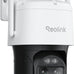 REOLINK 4K 8MP Dual-Lens PTZ Wired WiFi Outdoor Security Camera, 2.4/5GHz