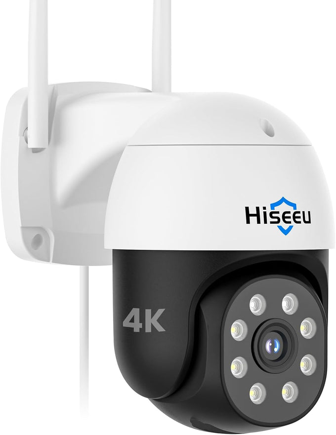 Hiseeu 4K Security Cameras Wireless Outdoor, 8MP 4-Cam Kit, 1T HDD