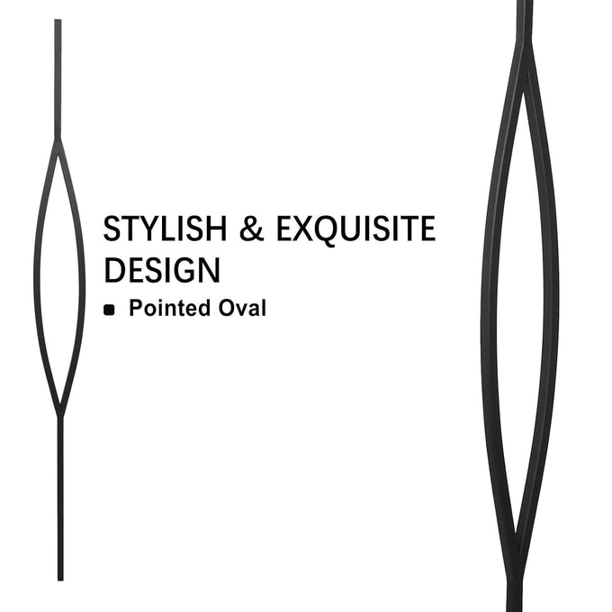 Sidasu 8-Pack 44" Iron Balusters for Staircase Interior