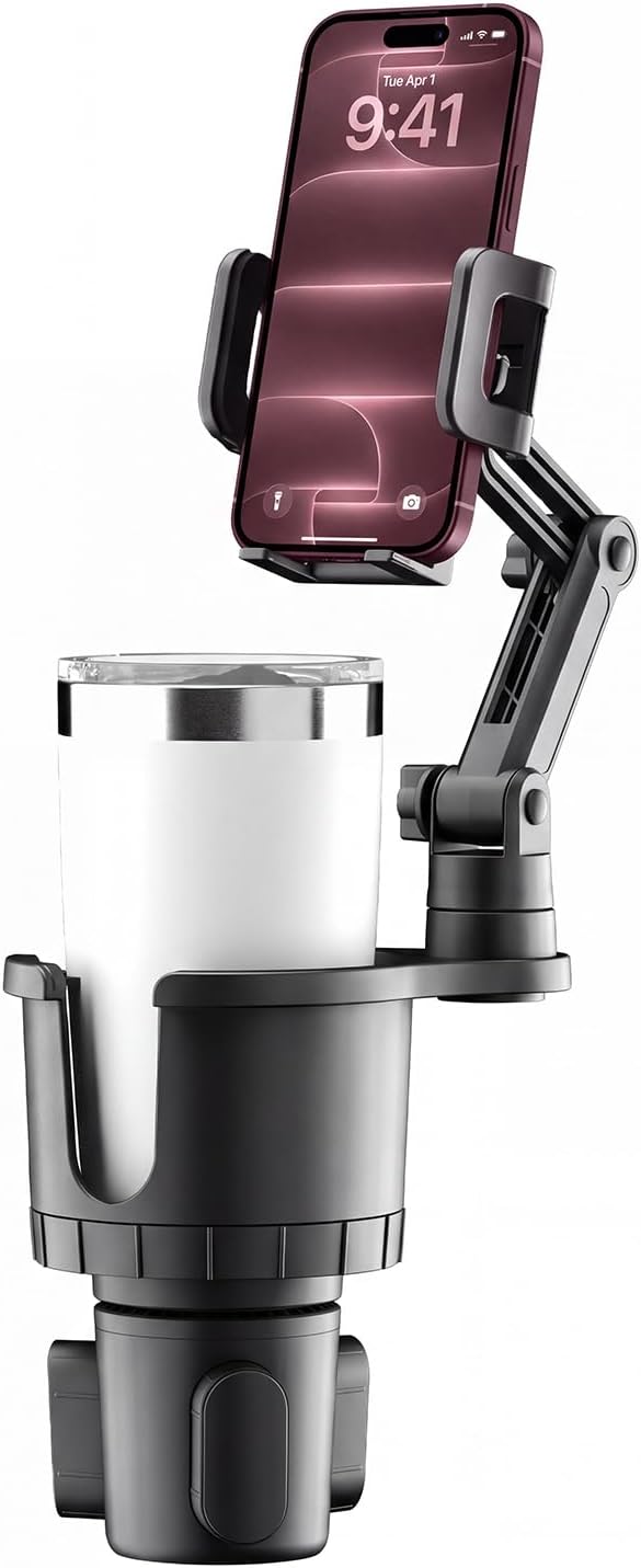 Bracketron Cup Holder Phone Mount for Car, TripGrip Truck Phone Holder