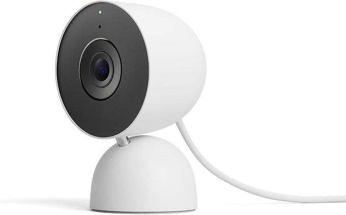 Google Nest Cam Indoor (Wired, 3rd Gen) - Security Camera - 2025 - Snow