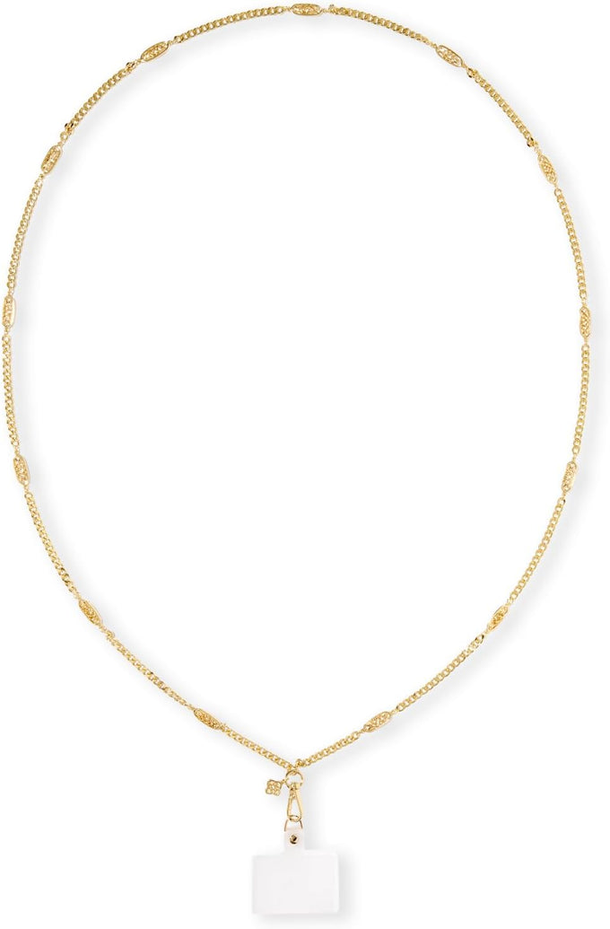 Kendra Scott Crossbody Phone Chain - Neck Phone Lanyard - Gold Filigree